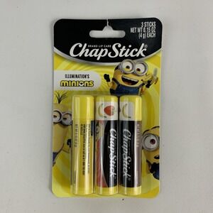ChapStick Minions Illuminations 3 Pack of Banana Flavored Lip  Limited Edition